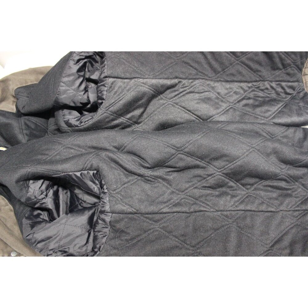 Carhartt men's vintage moss sandstone wash quilt lined long barn chore coat - Picture 6 of 14